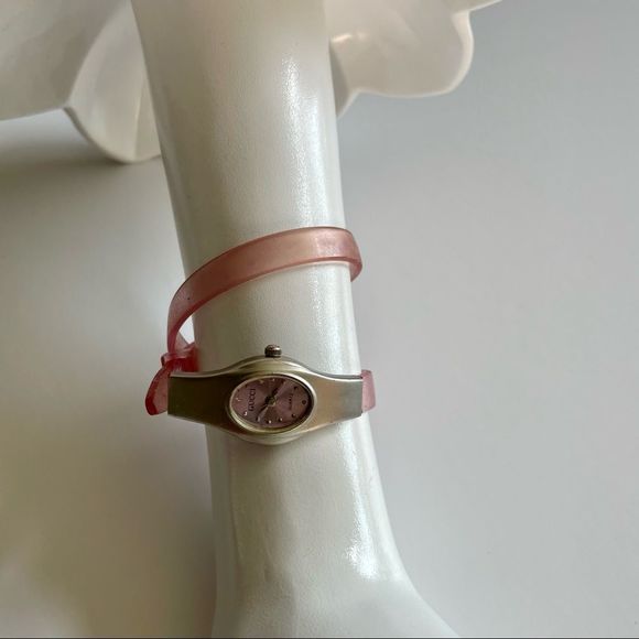 Gucci Watch with Extra Long Silicone Strap